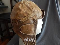 Original WW2 Japanese Navy Pilot Flight Summer Helmet, RARE