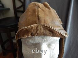 Original WW2 Japanese Navy Pilot Flight Summer Helmet, RARE