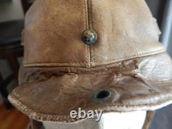 Original WW2 Japanese Navy Pilot Flight Summer Helmet, RARE