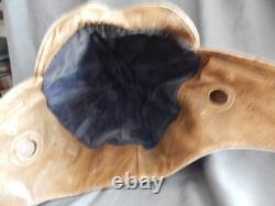 Original WW2 Japanese Navy Pilot Flight Summer Helmet, RARE