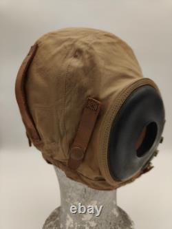 Original WW2 US Army Air Force Aircraft Type AN-H-15 PILOT SUMMER FLIGHT HELMET