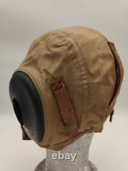 Original WW2 US Army Air Force Aircraft Type AN-H-15 PILOT SUMMER FLIGHT HELMET