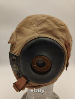 Original WW2 US Army Air Force Aircraft Type AN-H-15 PILOT SUMMER FLIGHT HELMET