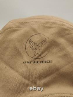 Original WW2 US Army Air Force Aircraft Type AN-H-15 PILOT SUMMER FLIGHT HELMET