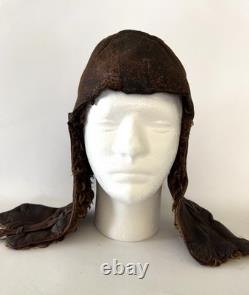 Original WWII Soviet Pilot Winter Flight Helmet RKKA Red Army Supple Leather