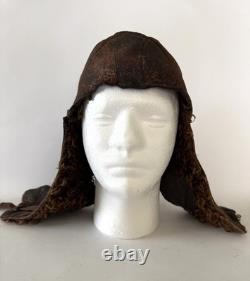 Original WWII Soviet Pilot Winter Flight Helmet RKKA Red Army Supple Leather