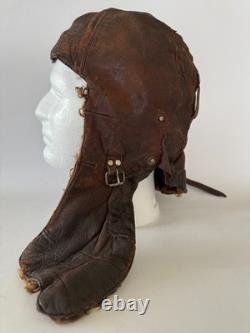 Original WWII Soviet Pilot Winter Flight Helmet RKKA Red Army Supple Leather