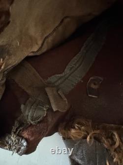 Original WWII Soviet Pilot Winter Flight Helmet RKKA Red Army Supple Leather