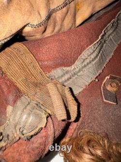 Original WWII Soviet Pilot Winter Flight Helmet RKKA Red Army Supple Leather