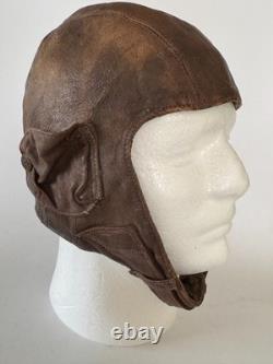 Original WWII Soviet Union Pilot Leather Flight Helmet USSR RKKA Red Army