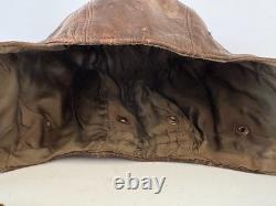 Original WWII Soviet Union Pilot Leather Flight Helmet USSR RKKA Red Army