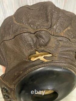 Original WWII U. S. Army Air Force A-11 Flight Helmet USAAF