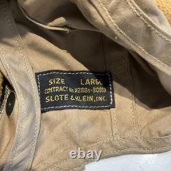 Original WWII U. S. Navy Flight Summer Helmet Sz Large & Headset USN
