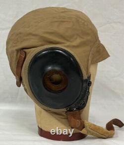 Original WWII US Army Air Force Pilots AN-H-15 Flight Helmet X LARGE