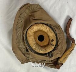 Original WWII US Army Air Force Pilots AN-H-15 Flight Helmet X LARGE