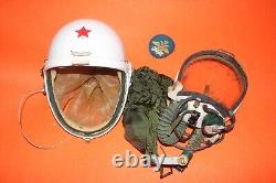 Original high altitude Fighter Pilot Flight Helmet +hat Size 1#