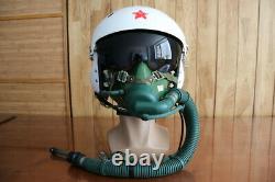 Original pilot flight helmet tk-11, oxygen mask