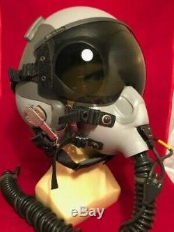 PILOT FLIGHT HELMET GENTEX HGU-55, and MBU-12 OXYGEN MASK