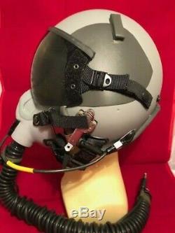 PILOT FLIGHT HELMET GENTEX HGU-55, and MBU-12 OXYGEN MASK