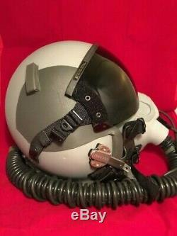 PILOT FLIGHT HELMET GENTEX HGU-55, and MBU-12 OXYGEN MASK