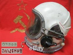 Pilot Flight HELMET GSH 6 SPACE AIR FORCE Soviet Russian Army USSR ORIGINAL