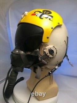 Pilot Flight Helmet Hgu-2/p And Ms 22001 Oxygen Mask F-4 Phantom