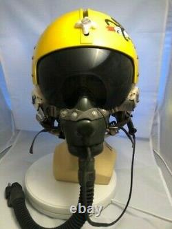 Pilot Flight Helmet Hgu-2/p And Ms 22001 Oxygen Mask F-4 Phantom