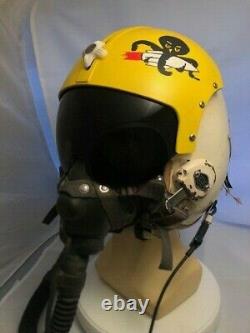 Pilot Flight Helmet Hgu-2/p And Ms 22001 Oxygen Mask F-4 Phantom