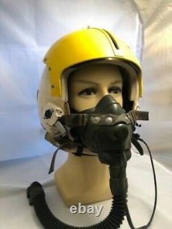 Pilot Flight Helmet Hgu-2/p And Ms 22001 Oxygen Mask F-4 Phantom