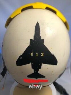 Pilot Flight Helmet Hgu-2/p And Ms 22001 Oxygen Mask F-4 Phantom