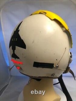 Pilot Flight Helmet Hgu-2/p And Ms 22001 Oxygen Mask F-4 Phantom