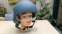 Pilot Helmet with Military flight suit, flight gloves and combat survival vest