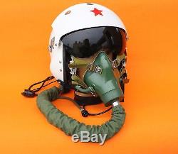 Pilots Flight Helmet Air Force Light Fighter+Oxygen Mask Ym-9915M