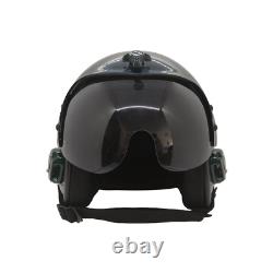 Plain Green Flight Helmet Movie Prop Pilot Naval Aviator Usn Navy + Helmet Bag