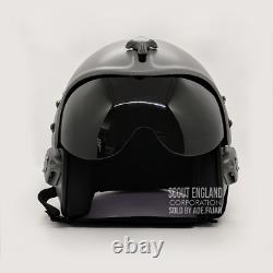 Plain Grey Flight Helmet Movie Prop Of Usn United States Navy Pilot Aviator