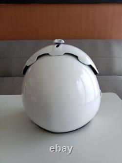 Plain White Hgu-33 Flight Helmet Movie Prop Pilot Naval Aviator Usn