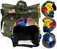 Polyst TOP Gun Helmet Custom Red Bulls Fighter Aviator USN HGU-33