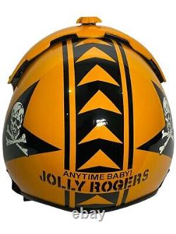Polyst TOP Gun Helmet Squadron Jolly Rogers Fighter Aviator USN HGU-33
