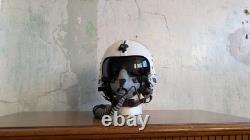 Protection Inc HGU-2A/P Pilot Flight Helmet & Mbu-12 Oxygen Mask NAMED