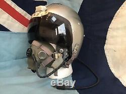 RAF Mk1A Cold War Fighter Pilots Flying Flight Helmet Oxygen Mask Type G Not WW2