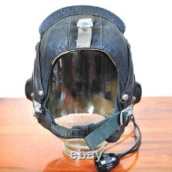 RAR collectible original new winter leather Pilot's Helmet USSR 1960-70s
