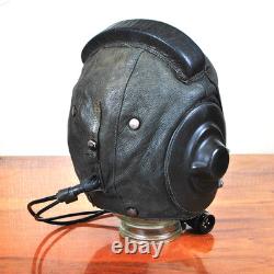 RAR collectible original new winter leather Pilot's Helmet USSR 1960-70s