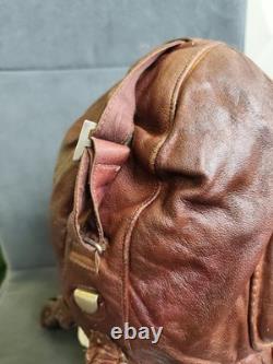 RARE 1941 WWII Soviet USSR Pilot Leather Flight Helmet Air force RKKA Sz. 60