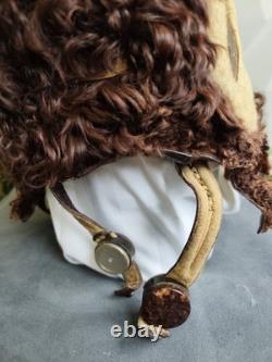 RARE 1941 WWII Soviet USSR Pilot Leather Flight Helmet Air force RKKA Sz. 60