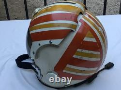RARE Vintage AVIATION Fighter Pilot FLIGHT HELMET VISOR Vietnam Era US Navy USMC