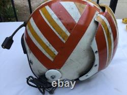 RARE Vintage AVIATION Fighter Pilot FLIGHT HELMET VISOR Vietnam Era US Navy USMC