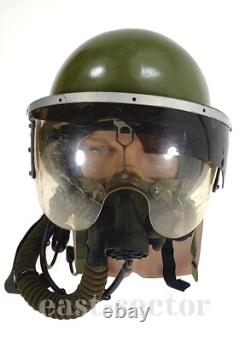 RARE Vintage Fighter Pilot Helmet ZSH-3B Armored USSR Air Force SU-25 MI-24 MI-8
