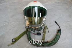 Rare Air Force Fighter Pilot Flight Helmet, Rare Yellow Sun Visor