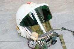 Rare Air Force Fighter Pilot Flight Helmet, Rare Yellow Sun Visor