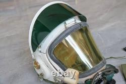 Rare Air Force Fighter Pilot Flight Helmet, Rare Yellow Sun Visor